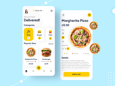 Food Delivery App app app design creative delivery design food food and drink food app graphic graphicdesign graphicdesignui inspiration interface ios ios app ui uidesign userexperience userinterface ux