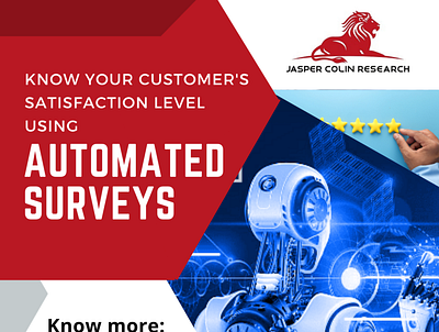 Automated surveys to Know Customers Satisfaction Level branding graphic design