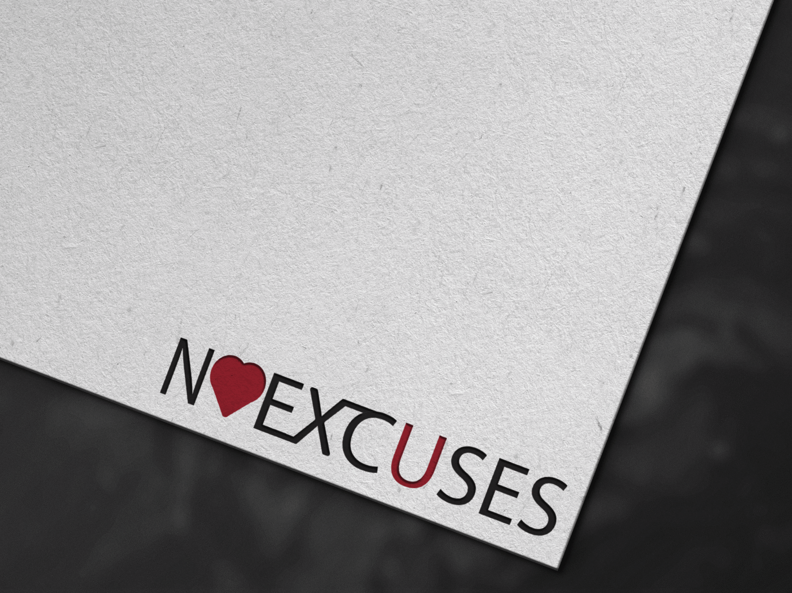 NO EXCUES logo logo design logo designer