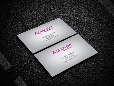 amanda business card business card business card design