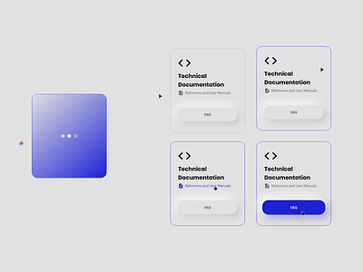 UI Card component states