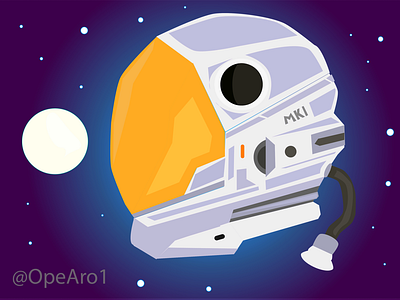 Astronaut Helmet - Illustration