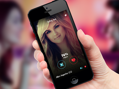 Dating App - Screenshot app dating ios iphone love match mobile screenshot social media tinder ui ux