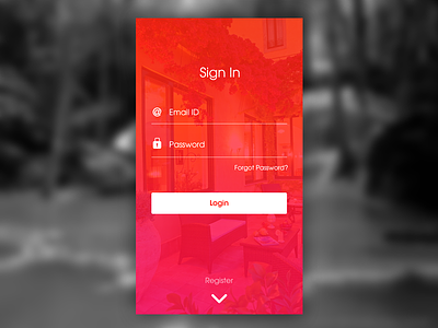 Mobile App - Sign In app ios iphone login mobile password register screenshot sign in social media ui ux