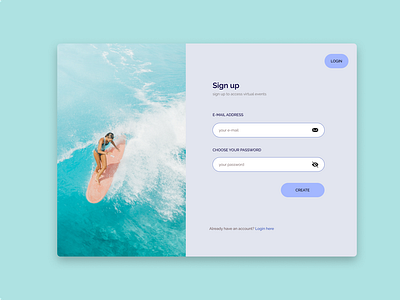 Sign Up Page - DailyUI #Day001