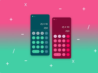 Calculator - #DailyUIChallenge #Day004 app branding calculator design graphic design icon illustration ios logo mockup typography ui ux vector