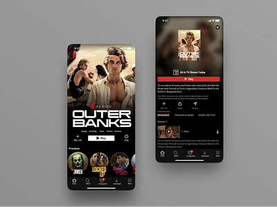 A Netflix Mobile App design app design icon logo typography ui ux