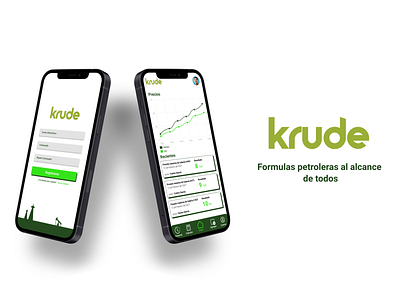 Krude | Petrolum Calcs app app design branding ux