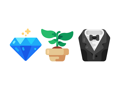 Business Club Icons business club diamond flower icon icons suit vip