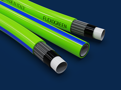 Adflex Hosepipe - FLEXO GREEN 3d art 3d modeling 3d rendering 3d visualization branding graphic design product design product rendering product visualization productphotography