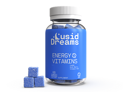 3d modeling & visualization of Lucid Dreams Vitamins