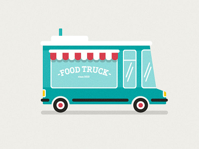 Foodtruck flat design foodtruck illustration motion