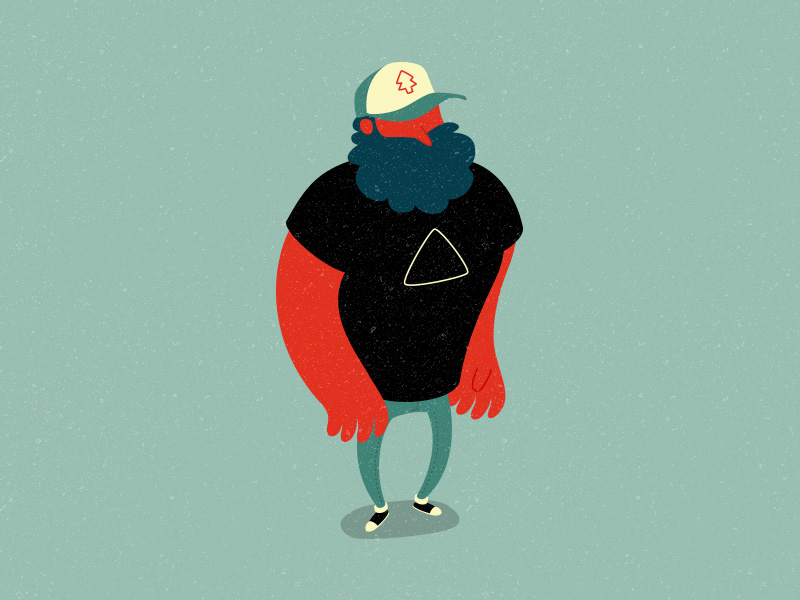 Joe flat design wip motion character illustration
