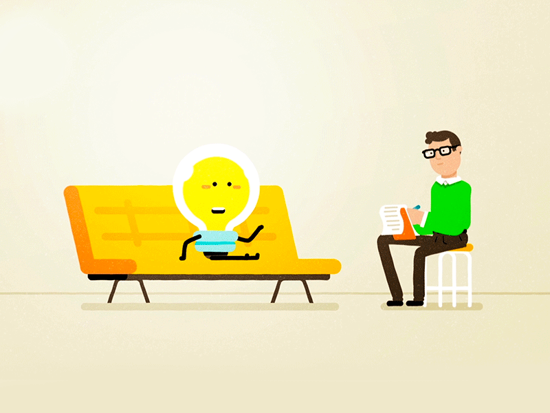 Bulby therapy characterdesign flatdesign gif illustration motiondesign