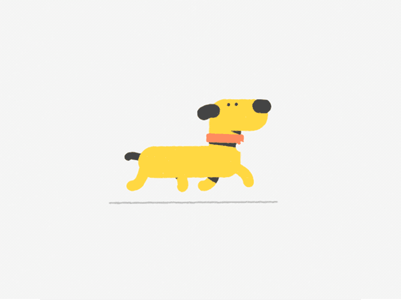 Happy Dog dog illustration motiondesign