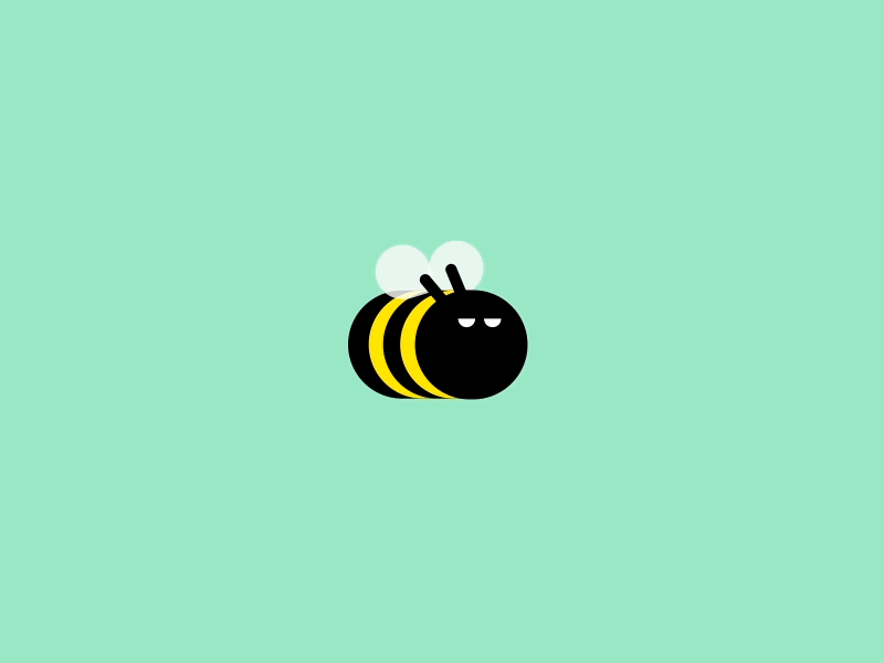 Bumblebee bumblebee gif illustration motiondesign