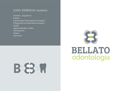 Branding Bellato Odonto branding design flat gestalt logo vector