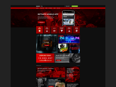 Betsafe landing page concept V1 casino design casino games casino online casio dashboad dashboard ui gaming landingpage rebranding ui ux web website