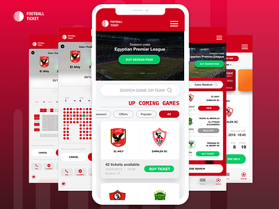 Soccer ticket app for arabic countries