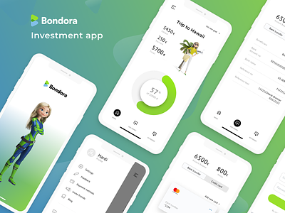 Bondora investment app app finance finance app financial app fintech money app ui ux wallet web