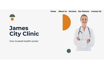Health Clinic Home Page appdesigner design healthcare healthcarewebsite html5 web design website