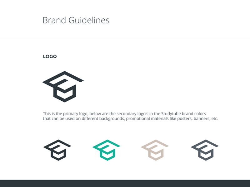 Brand Guidelines [GIF] book brand branding color colors guidelines logo mark typography