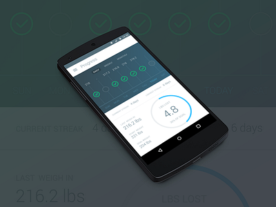 Weight Progress & Streaks android checked graph health omada prevent progress streaks weight