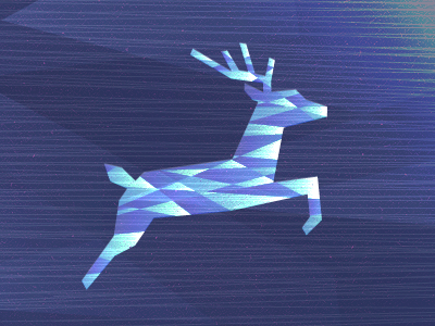 Leaping Reindeer christmas deer illustration jump leap reindeer texture