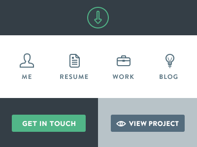 Interface Elements blog elements get in touch icon icons interface me personal portfolio resume user view project website work