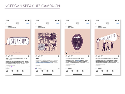 NCEDSV "I Speak Up" Social Media Campaign