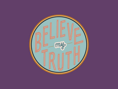 NCEDSV Believe My Truth Campaign Logo