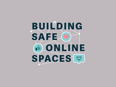 NCEDSV Building Safe Online Spaces Logo awareness campaign bold font campaign design clean design colorful graphic design marketing agency social media design