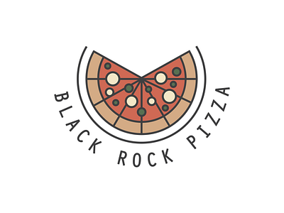 Black Rock Pizza Branding Identity