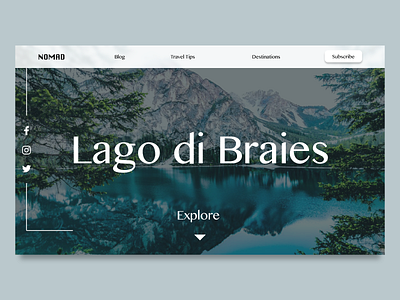 Web UI Design - Lago di Braies design minimal ui ux web