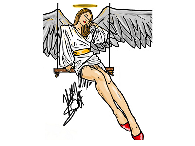 Angel art branding design graphic design icon illustration logo