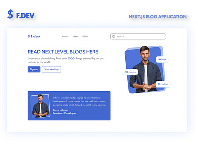 Fdev | Next.js blog application