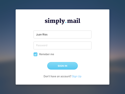 Sign in modal -001 dailyui modal sign in