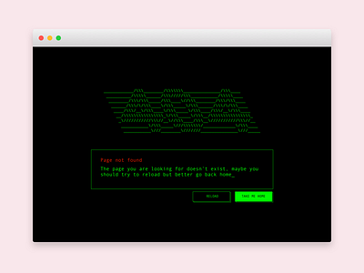 404 page - 008 404 dailyui error retro terminal web