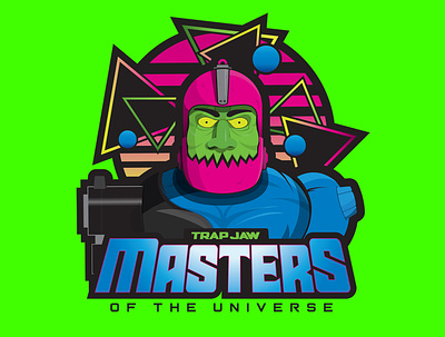Masters of the Universe Trap Jaw Illustration design illustration logo masters of the universe retro design toys trap jaw vector vintage design