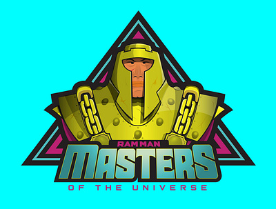 Masters of the Universe Ram Man Illustration design illustration logo masters of the universe ram man retro design toys vector vintage design