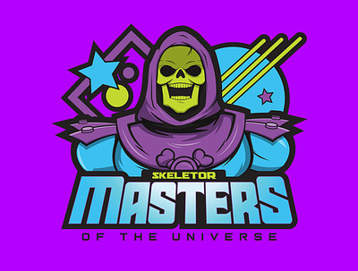 Masters of the Universe Skeletor Illustration design illustration logo masters of the universe retro design skeletor toys vector vintage design