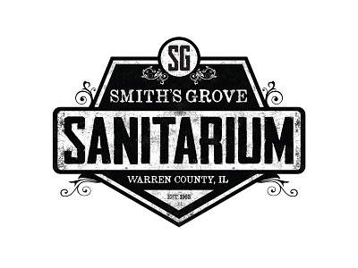 Smith's Grove Sanatarium Logo 80s design halloween horror illustration logo michael myers movies slasher vector