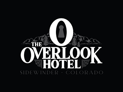 The Overlook Hotel Logo 80s design horror illustration jack torrance logo movies red rum slasher stanley kubrick stephen king the overlook hotel the shining vector