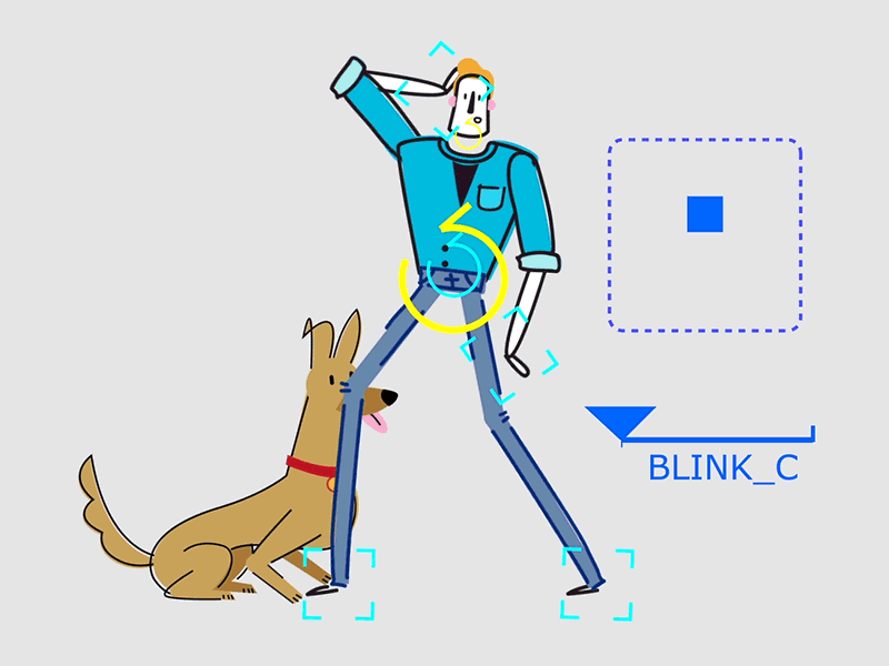 Simple Rigg 2d character animation dog duik motion design pet rigg