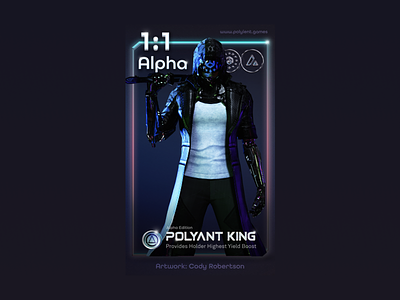 PolyAnt King - All Editions blender blockchain cards collectible cards cyberpunk gaming neon nft