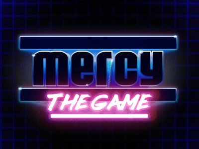 Mercy: The Game animated awesome game design logo retro retrowave