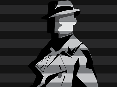 Noir cool design illustration poster