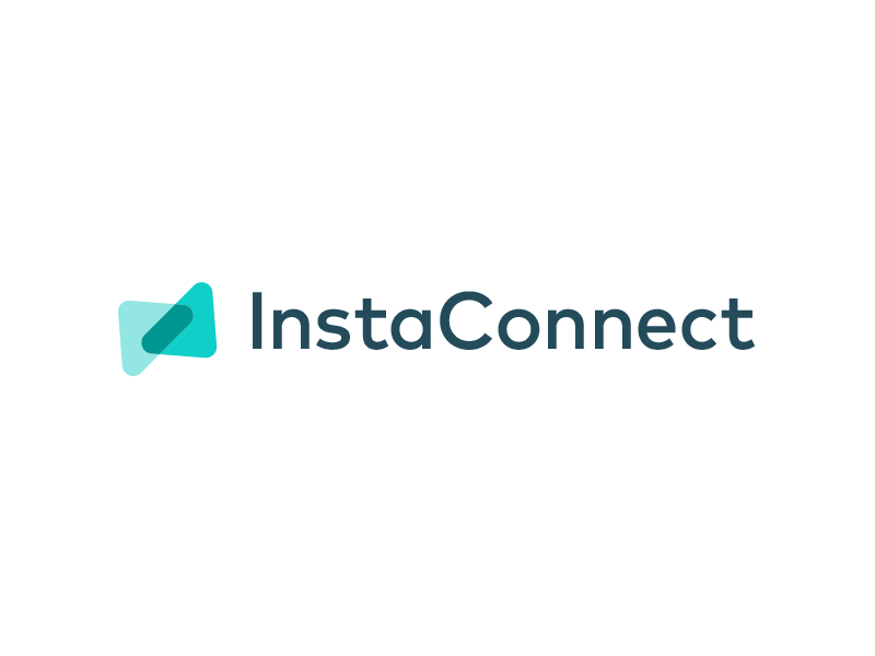 Logo and Color-ways: InstaConnect animated app colorful colors gif logo minimal