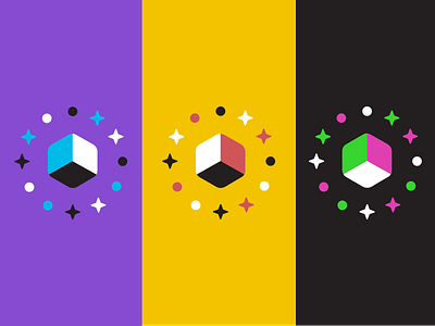 Polyient Games Brand Application -- Colorways blockchain branding gaming logo
