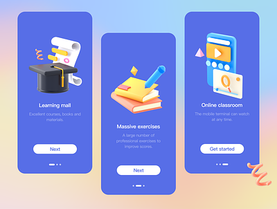 Education 3D icon 3d app design icon illustration interface ui